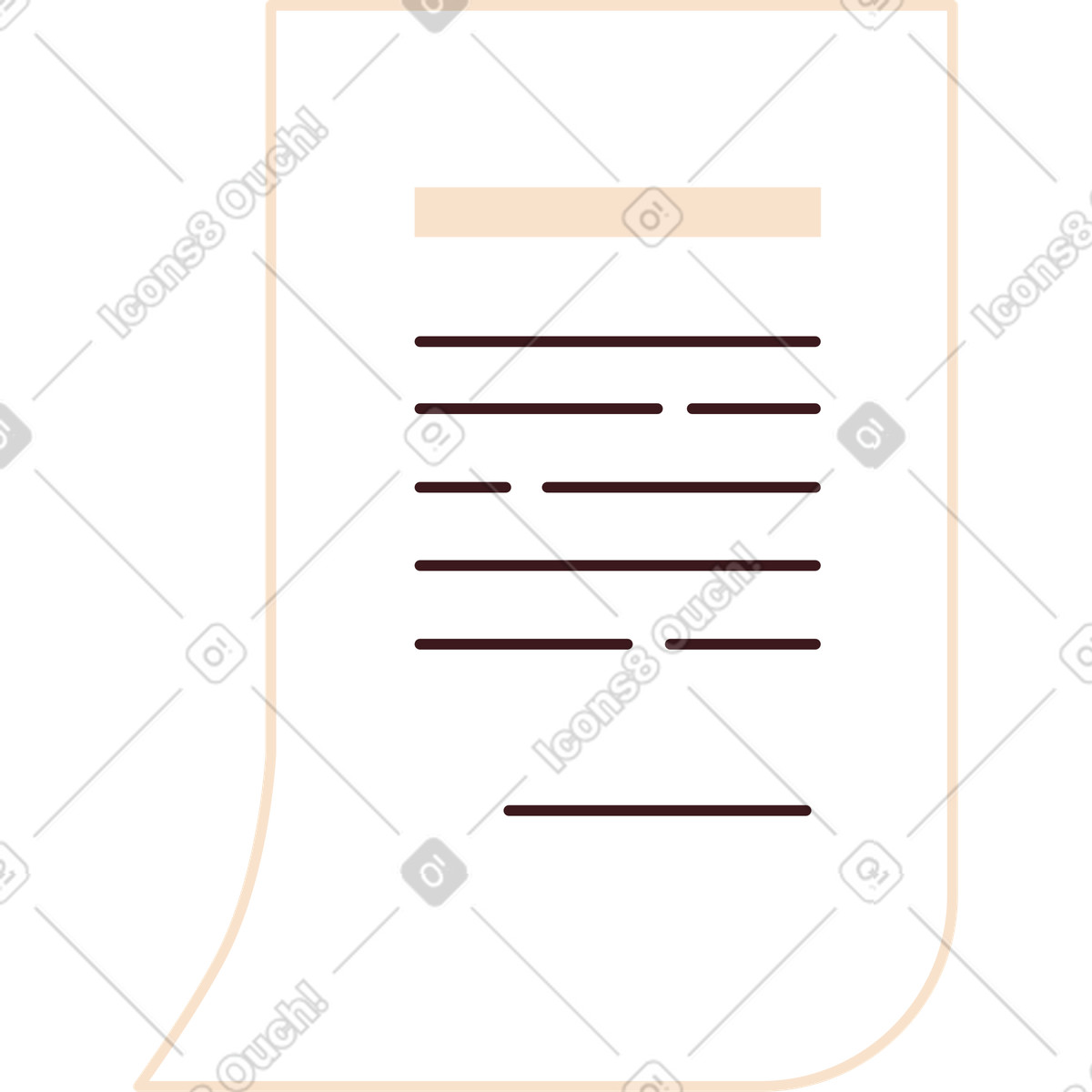 Contract illustration in Folks style download in PNG, SVG