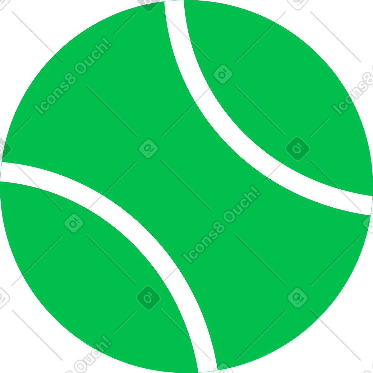 Illustration Balle de tennis dans le style Warp à télécharger aux formats PNG, SVG