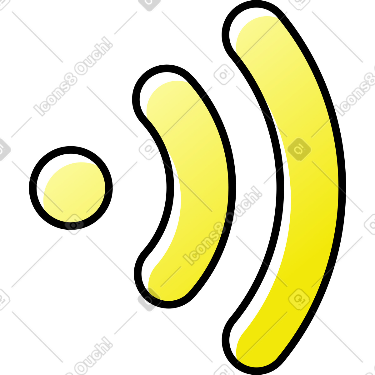 Pocus スタイルの Wifiサイン のイラストをPNG、SVG形式でダウンロード