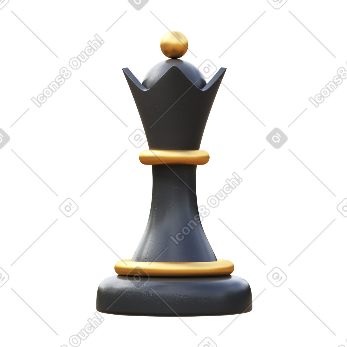 下载 3D Fluency 风格的 Queen 插画，支持 PNG、SVG 格式