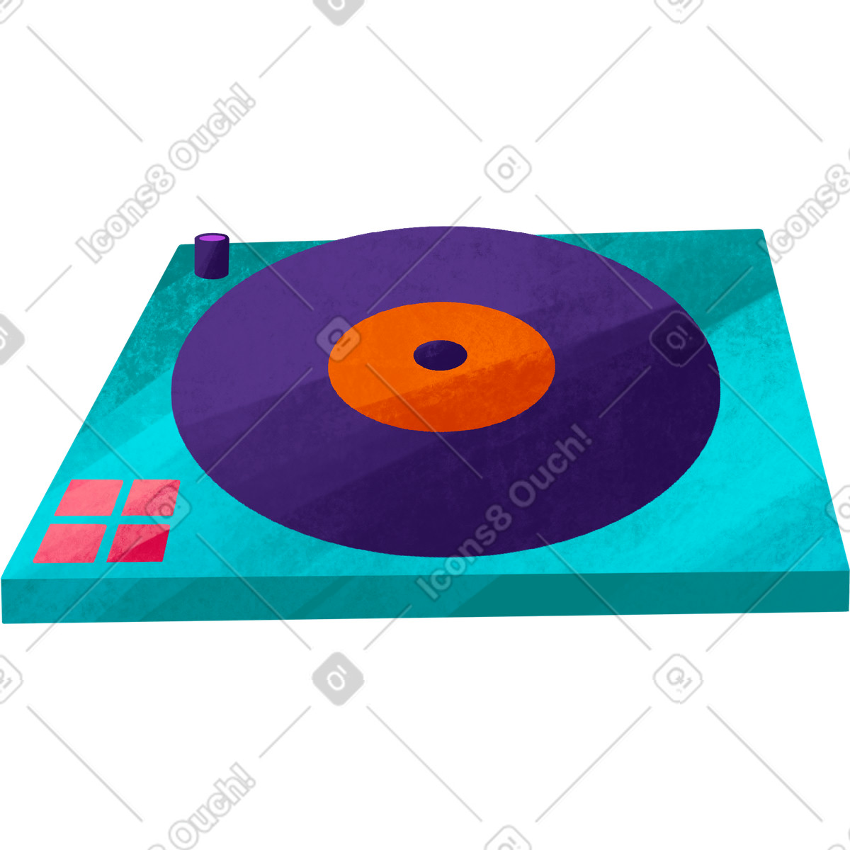 Bonbon スタイルの Dj setup のイラストをPNG、SVG形式でダウンロード