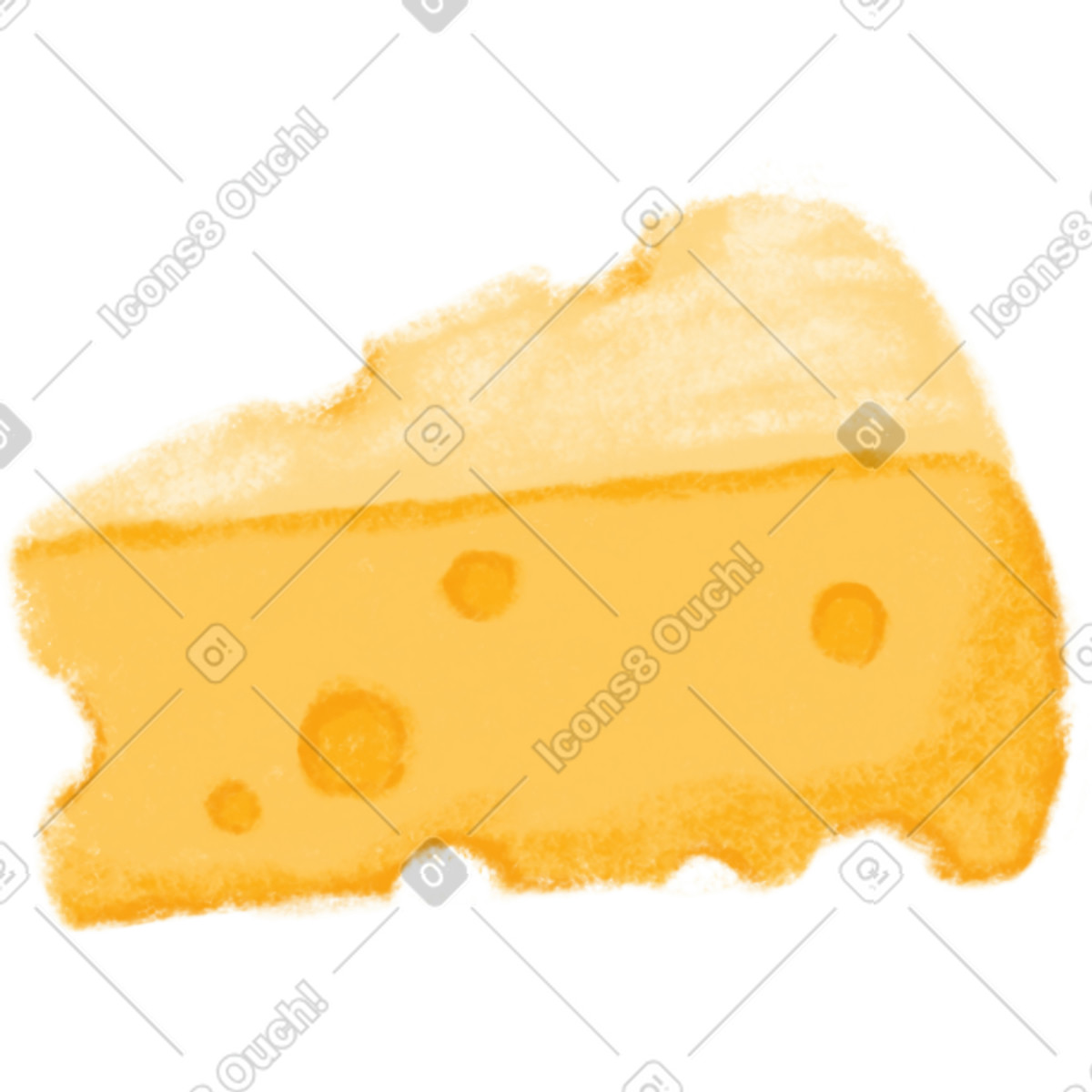 Cheese illustration in Toscana style download in PNG, SVG