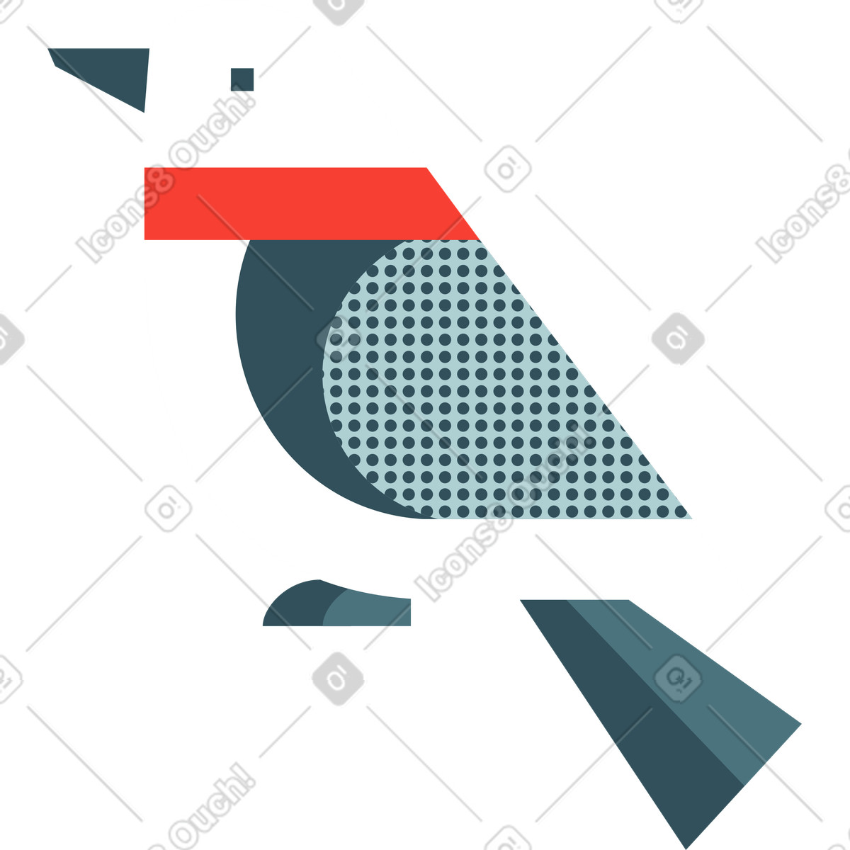 Nordic スタイルの 鳥 のイラストをPNG、SVG形式でダウンロード