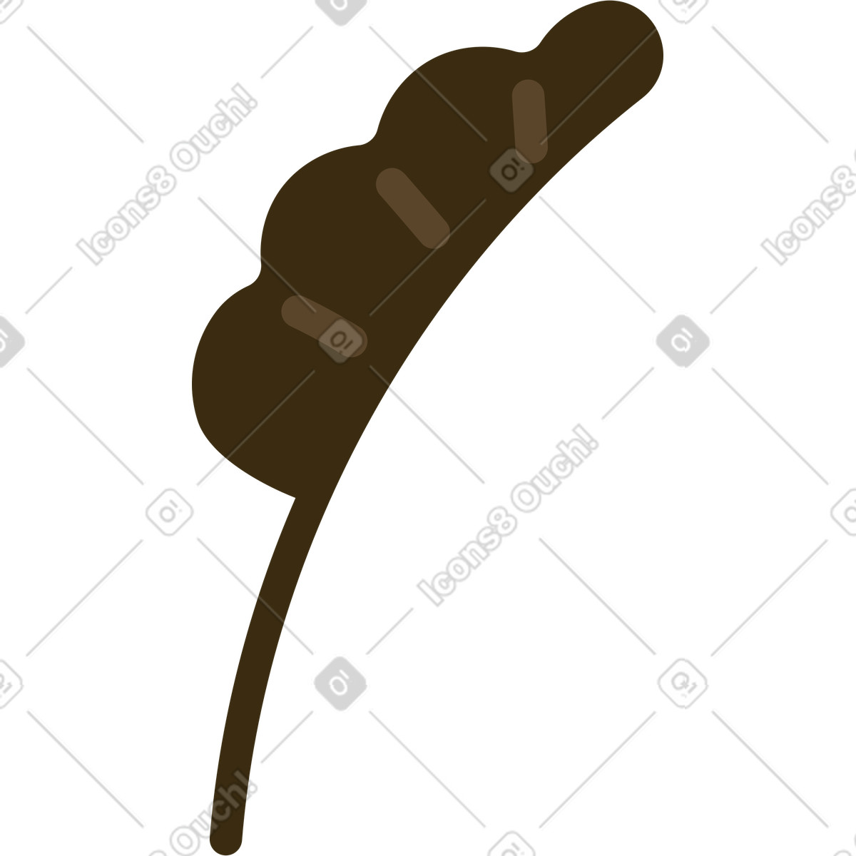 Arabica 스타일의 잎 일러스트레이션 PNG, SVG 다운로드