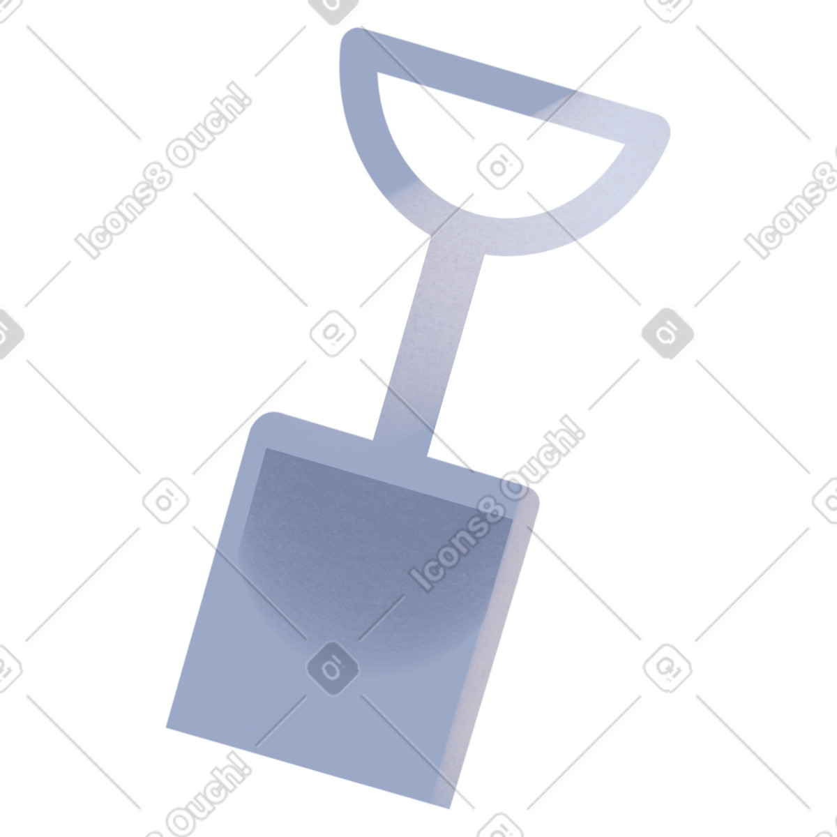 Shovel illustrazione in stile Shine scarica in PNG, SVG