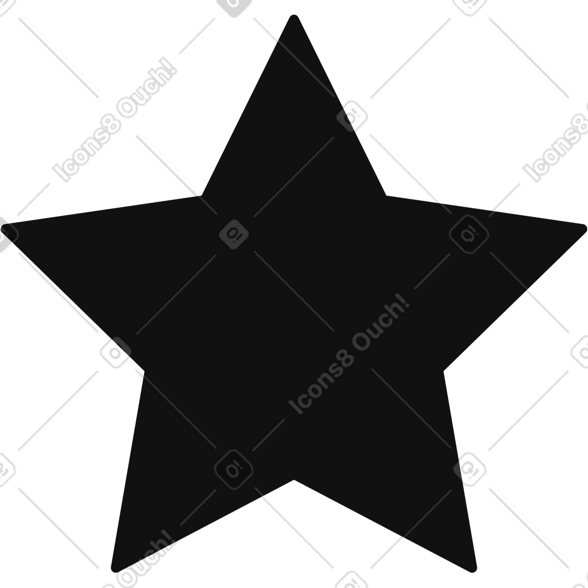 Main 스타일의 Favorite star dark silhouette emblem for achievement badge or award 일러스트레이션 PNG, SVG 다운로드