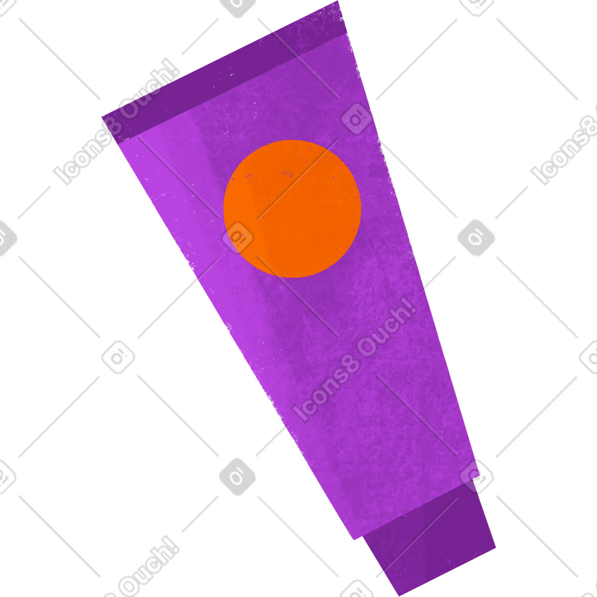 Purple tube of toothpaste or cream-Illustration im Bonbon-Stil als Download in PNG, SVG