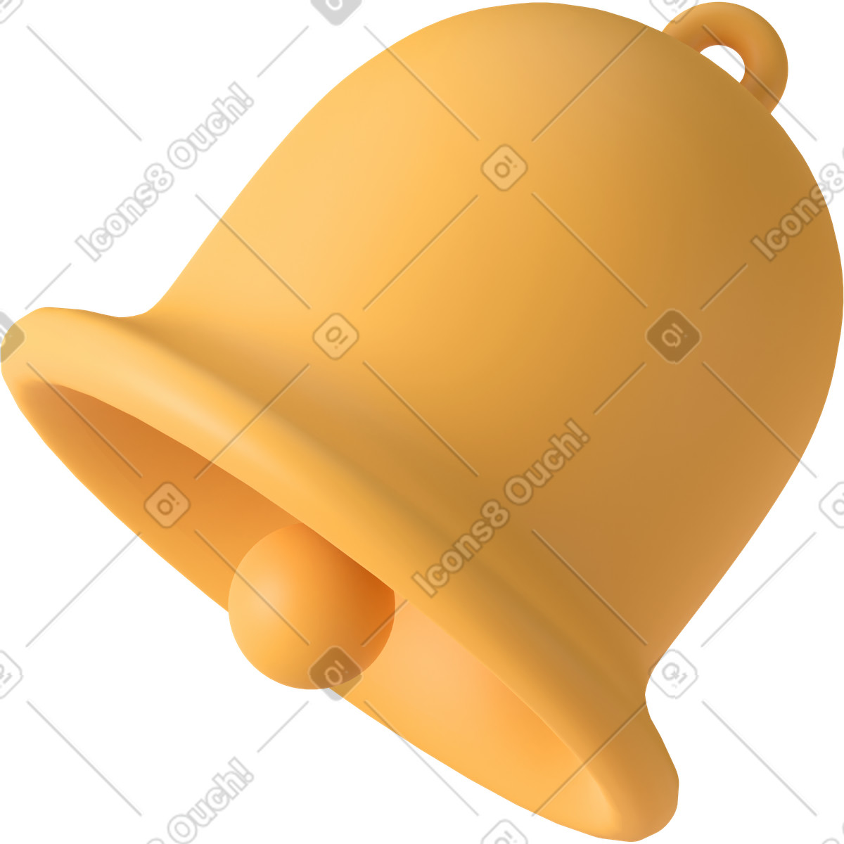 Ilustração de Ringing bell em no estilo 3D Casual life para baixar em PNG, SVG