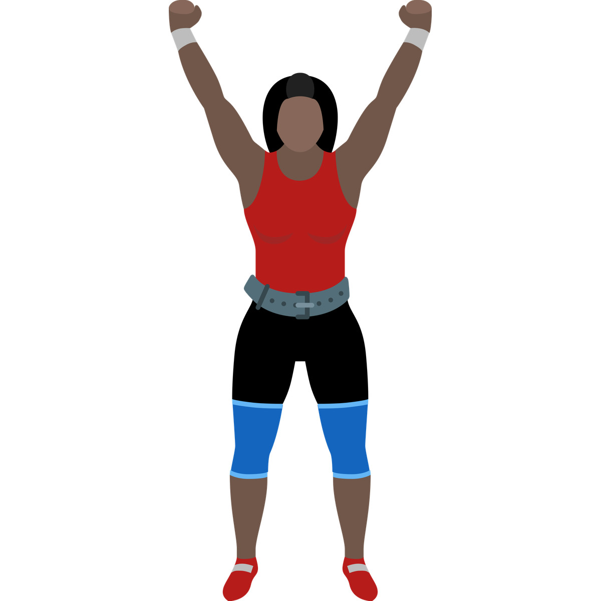 Bodybuilder-Illustration im Fogg-Stil als Download in PNG, SVG