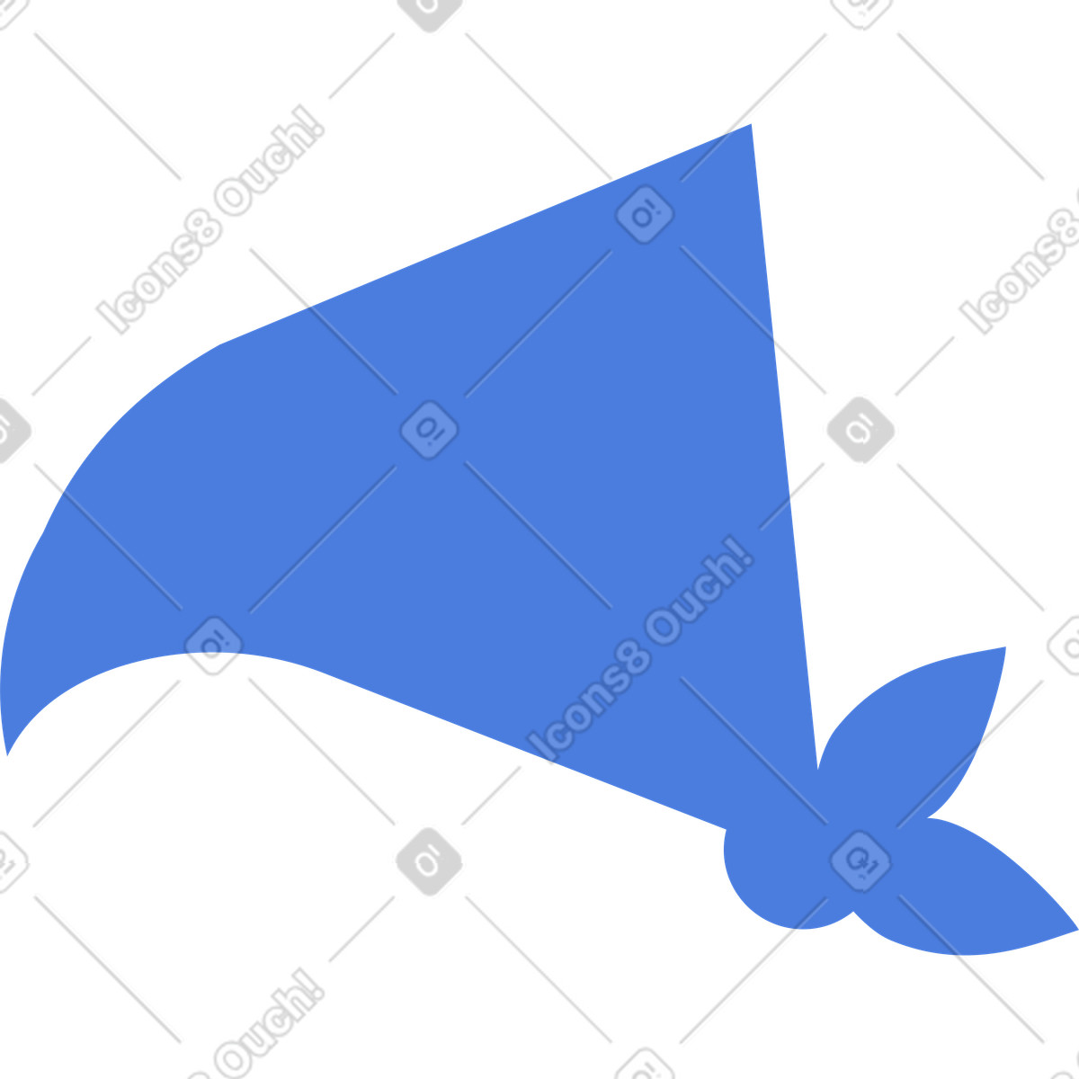 Head kerchief illustration in Marginalia style download in PNG, SVG