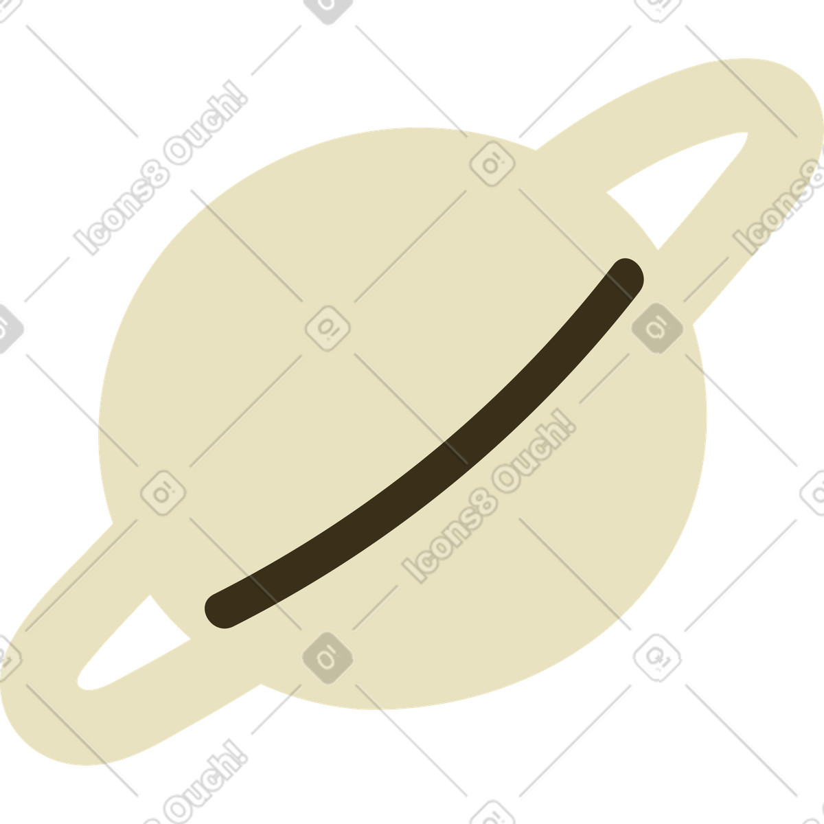 Ilustração de Planeta espacial em no estilo Arabica para baixar em PNG, SVG