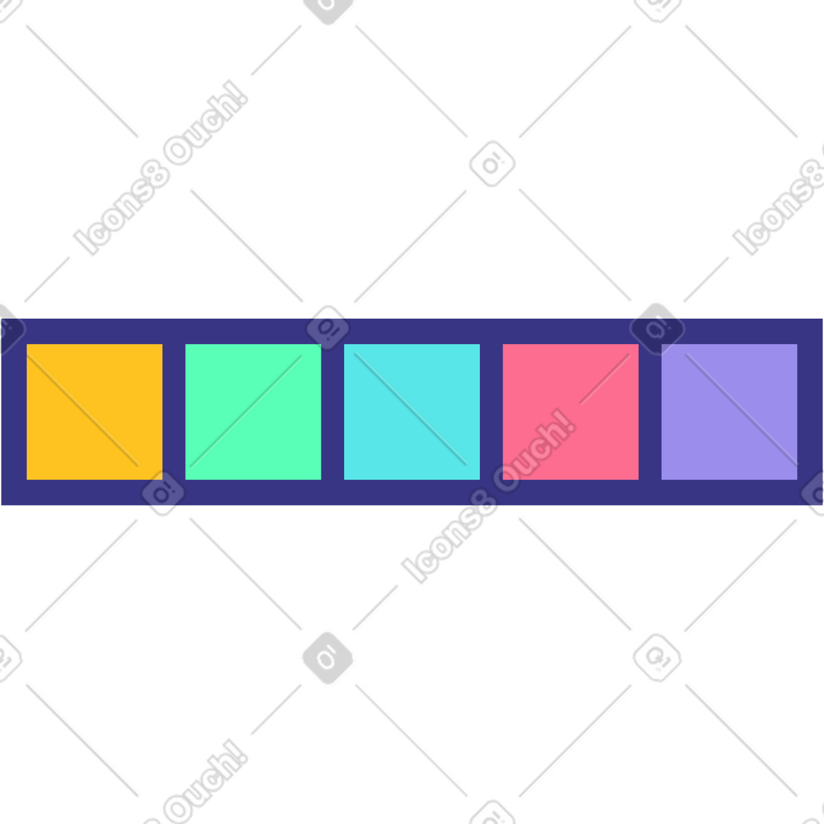 Tavolozza illustrazione in stile Bright scarica in PNG, SVG