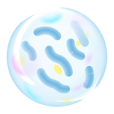 A close-up view of "Mycobacterium tuberculosis" bacteria displayed under a microscope. The bacteria appear as slender, rod-shaped organisms with a distinct waxy coating. The microscope's lens reveals the intricate details of the bacterial surface texture, showcasing the curvature and divisions of individual cells. Surrounding the bacteria, a soft gradient of pastel colors enhances the visualization, blending shades of blue, pink, and yellow, creating a subtle background that emphasizes the subject. The scene is illuminated to highlight the unique features of the bacteria while maintaining a focus on their structure.