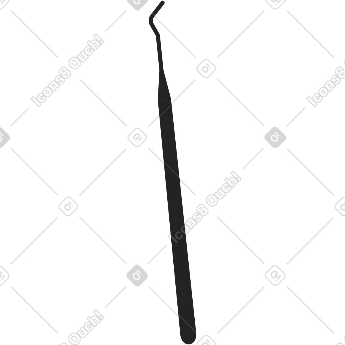 Ilustração de Explorador dental em no estilo Sammy Line para baixar em PNG, SVG