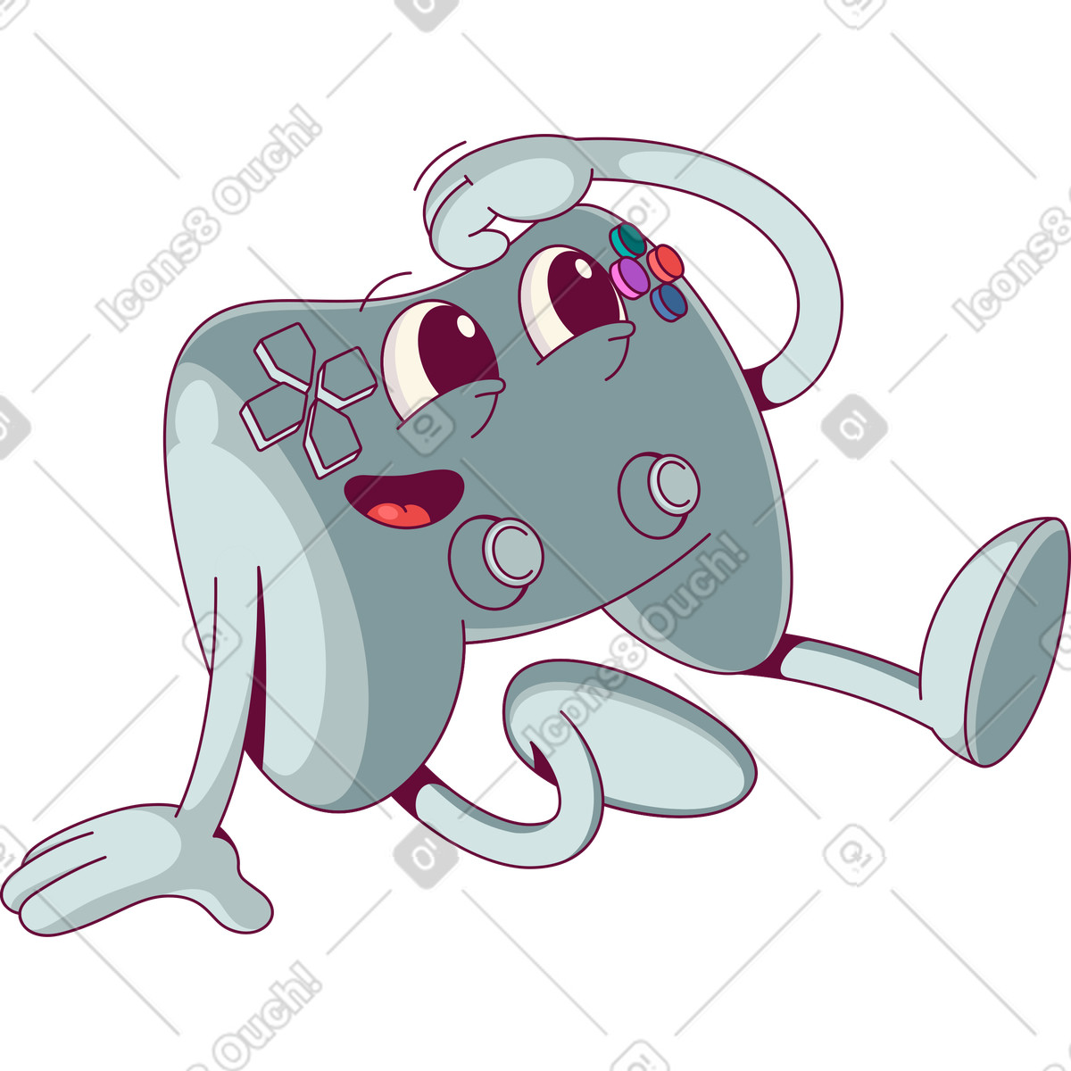 Joystick di gioco illustrazione in stile Handy scarica in PNG, SVG