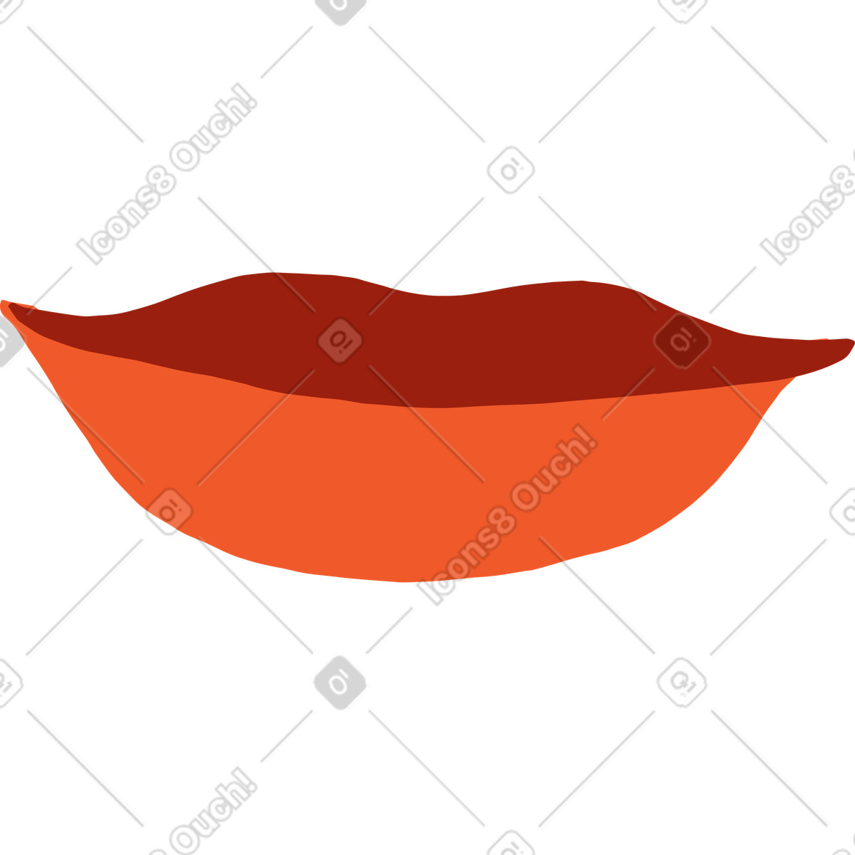 Lips illustration in PNG, SVG