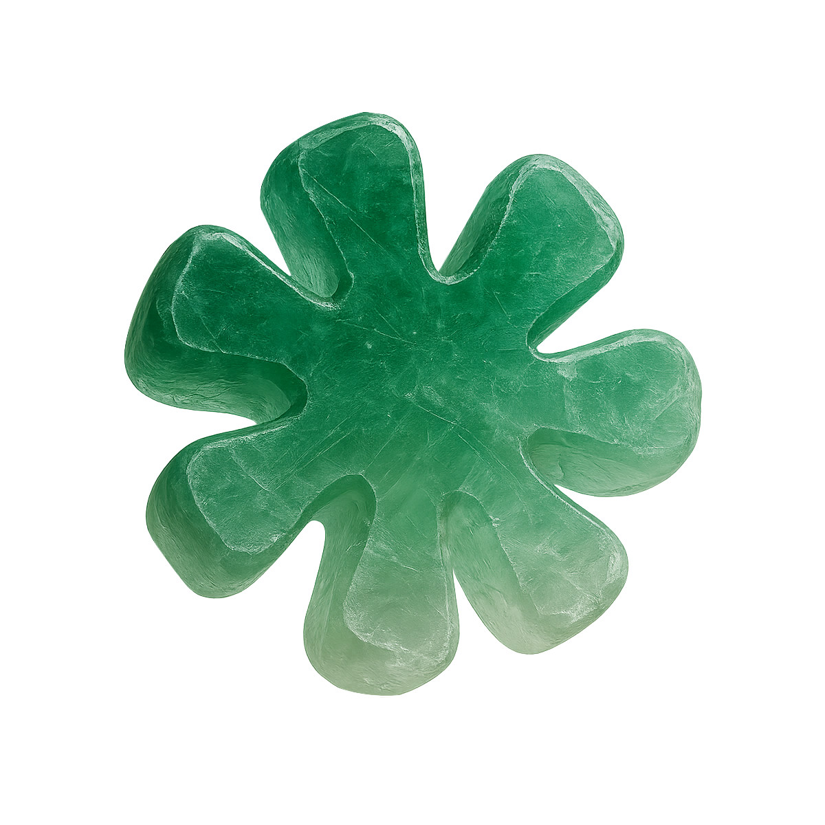 Green mineral petal, Translucent nature core, Modern surreal object illustration in Biomorphic style download in PNG, SVG