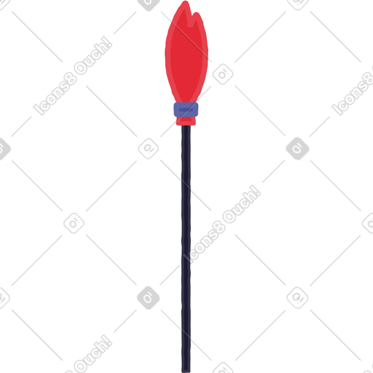 Ilustração de Tridente em no estilo Stripy para baixar em PNG, SVG