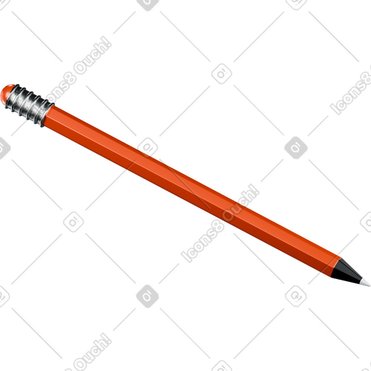 Illustration Crayon dans le style 3D Platforms à télécharger aux formats PNG, SVG