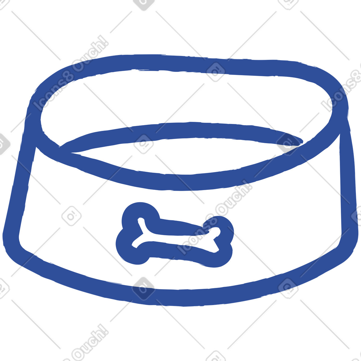 Ilustración Cuenco de perro en estilo Lime a descargar en PNG y SVG