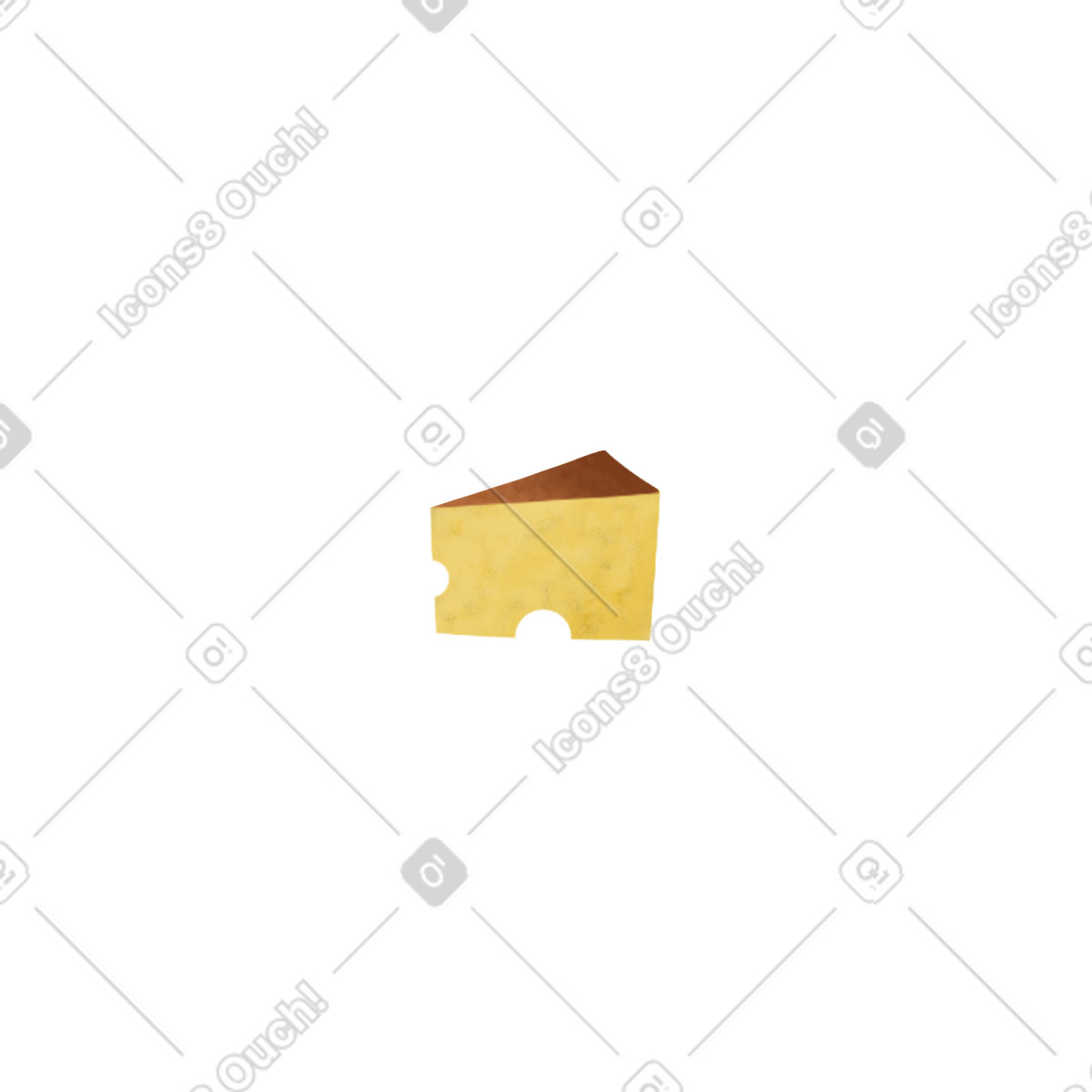 Cheese illustration in Family style download in PNG, SVG