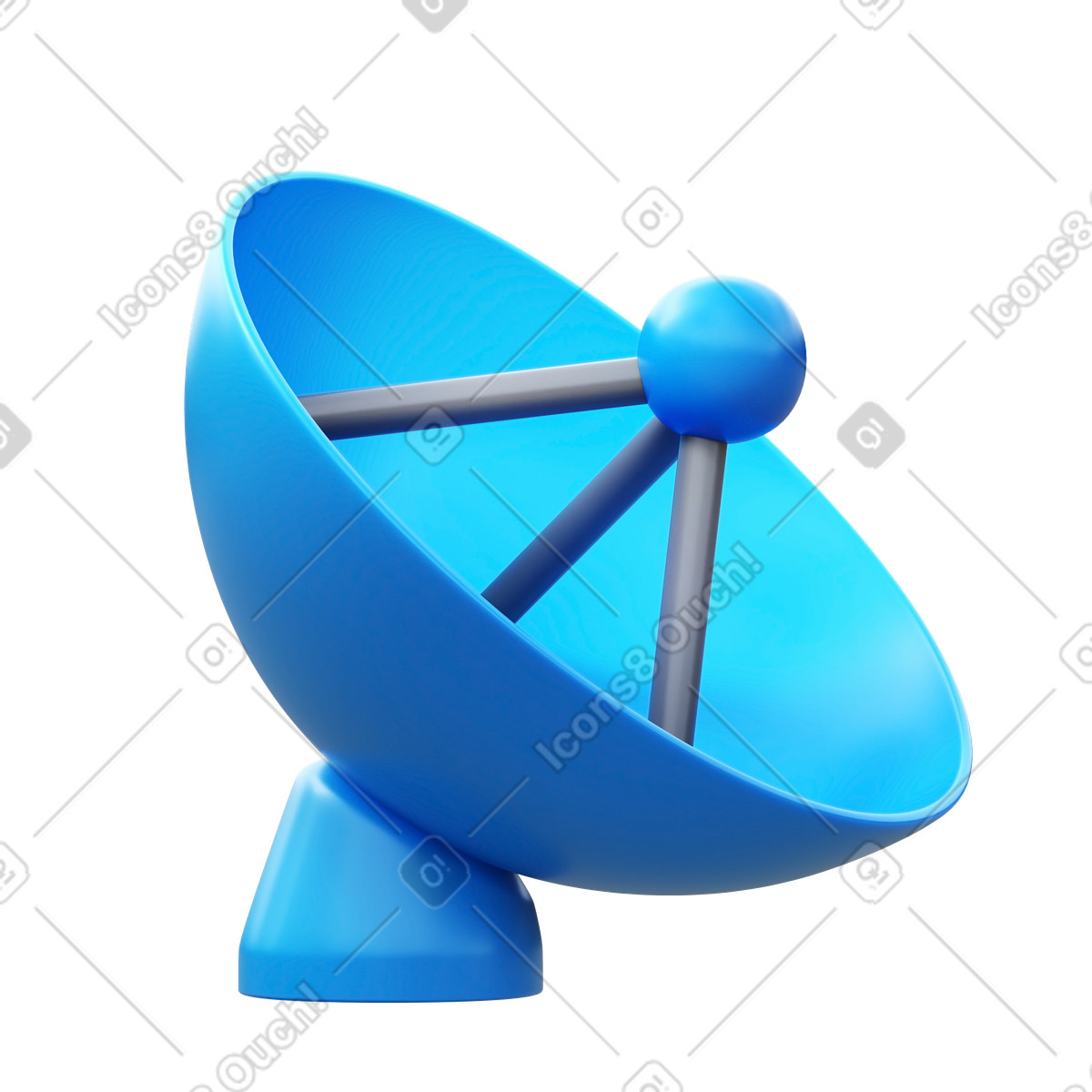 Gps signal-Illustration im 3D Fluency-Stil als Download in PNG, SVG