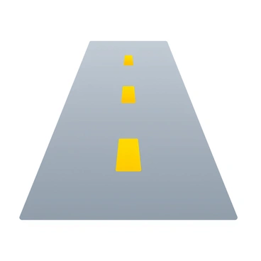 A futuristic road composed of interconnected blocks featuring "bitcoin" symbols on the surface.