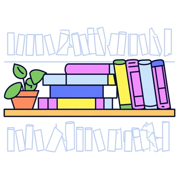 A stack of informative books on reproductive health placed neatly on a wooden library shelf. The books have colorful covers, each labeled with titles related to reproductive health. The shelf is lined with other books, organized by size and color, creating a tidy appearance. A small potted plant is positioned next to the stack, adding a touch of green to the scene. The background features softly blurred outlines of additional books on adjacent shelves.