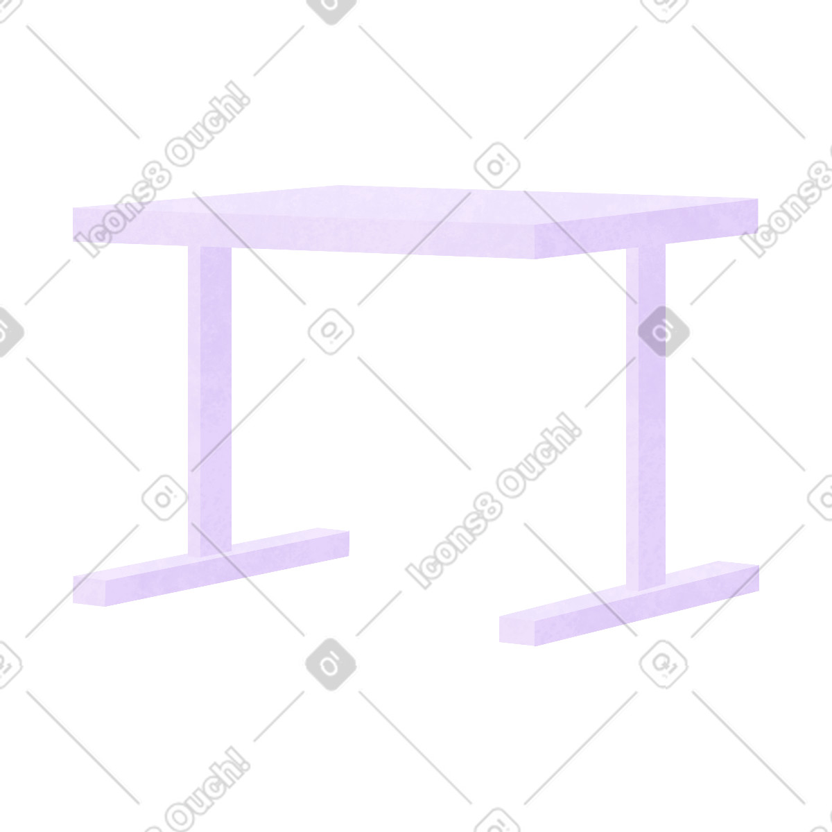 Purple bench illustration in Lifestyle style download in PNG, SVG