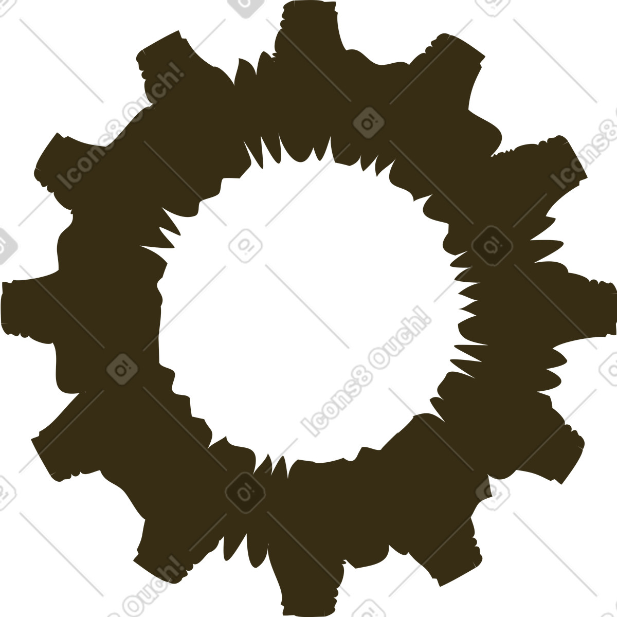 下载 Bermuda 风格的 齿轮 插画，支持 PNG、SVG 格式
