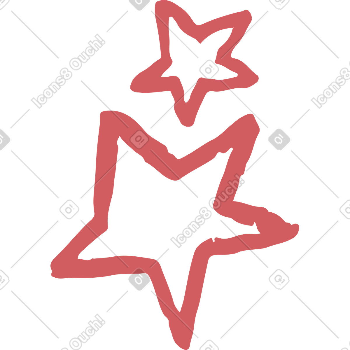 Sterne-Illustration im Flamenco-Stil als Download in PNG, SVG