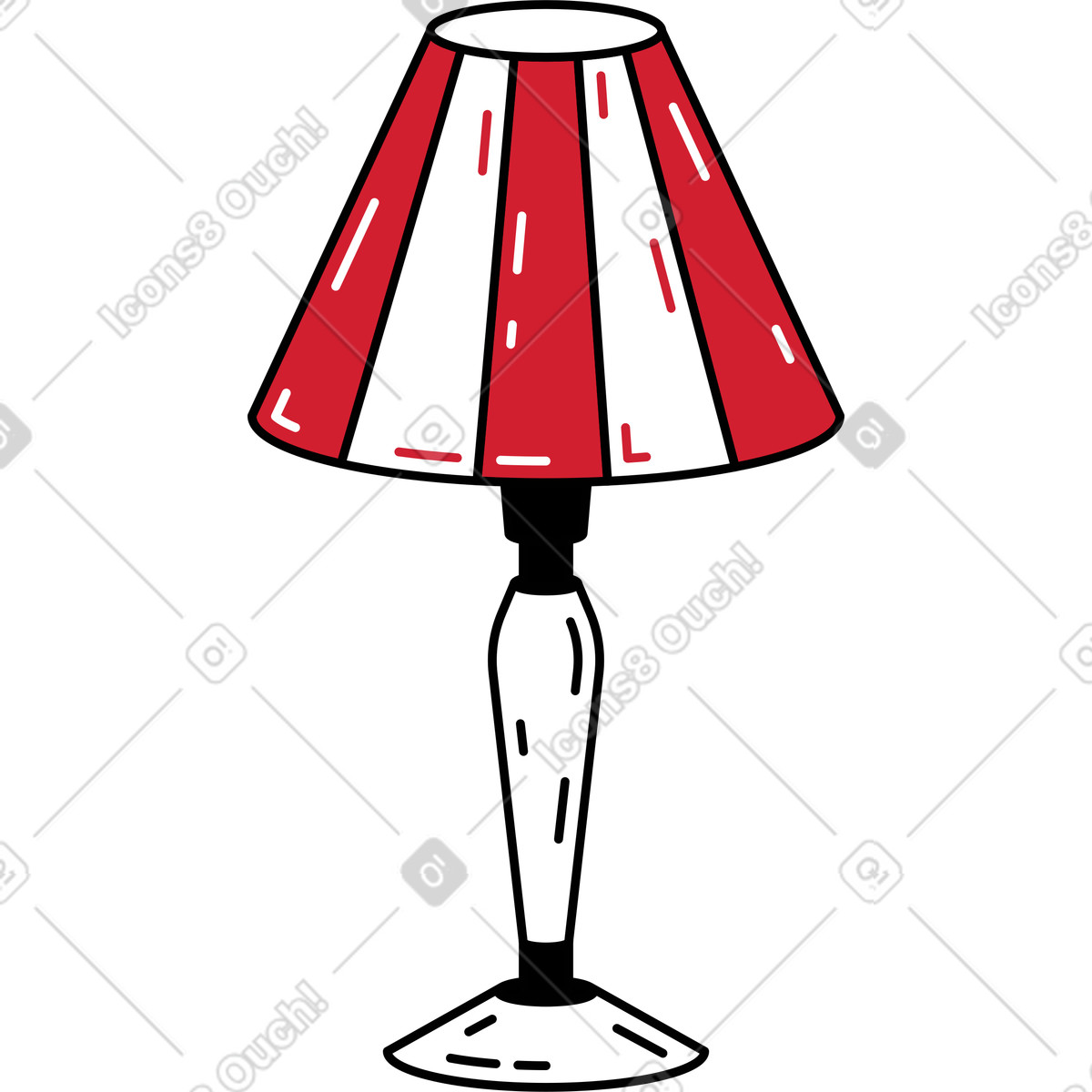 Lamp illustration in PNG, SVG