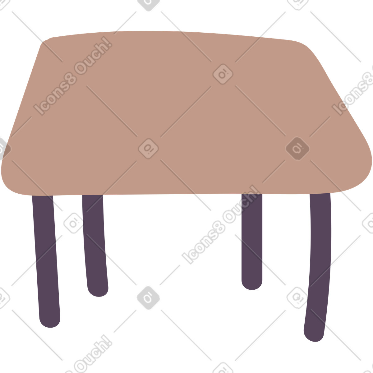 Ilustração de Tabela em no estilo Pluto para baixar em PNG, SVG
