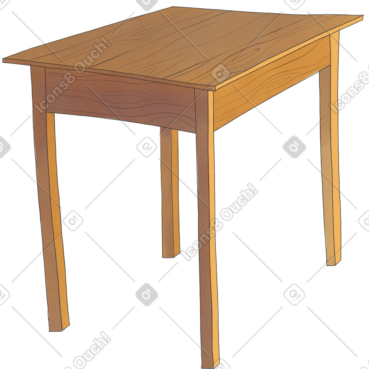 Ilustração de Wooden table em no estilo Seasons para baixar em PNG, SVG