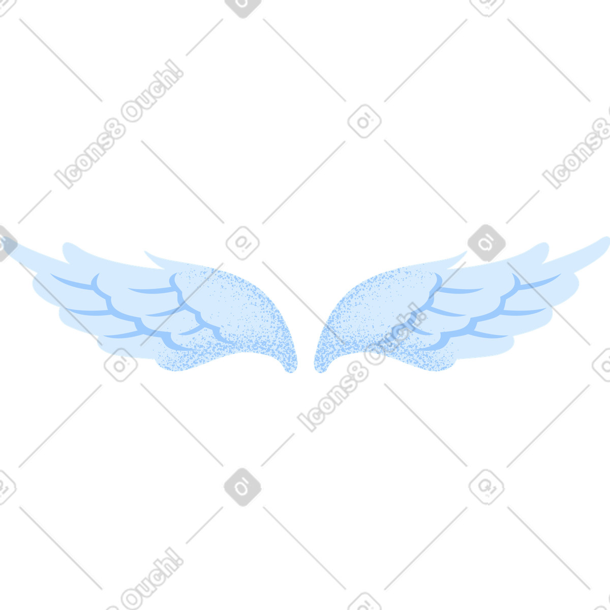 Pale スタイルの 翼 のイラストをPNG、SVG形式でダウンロード