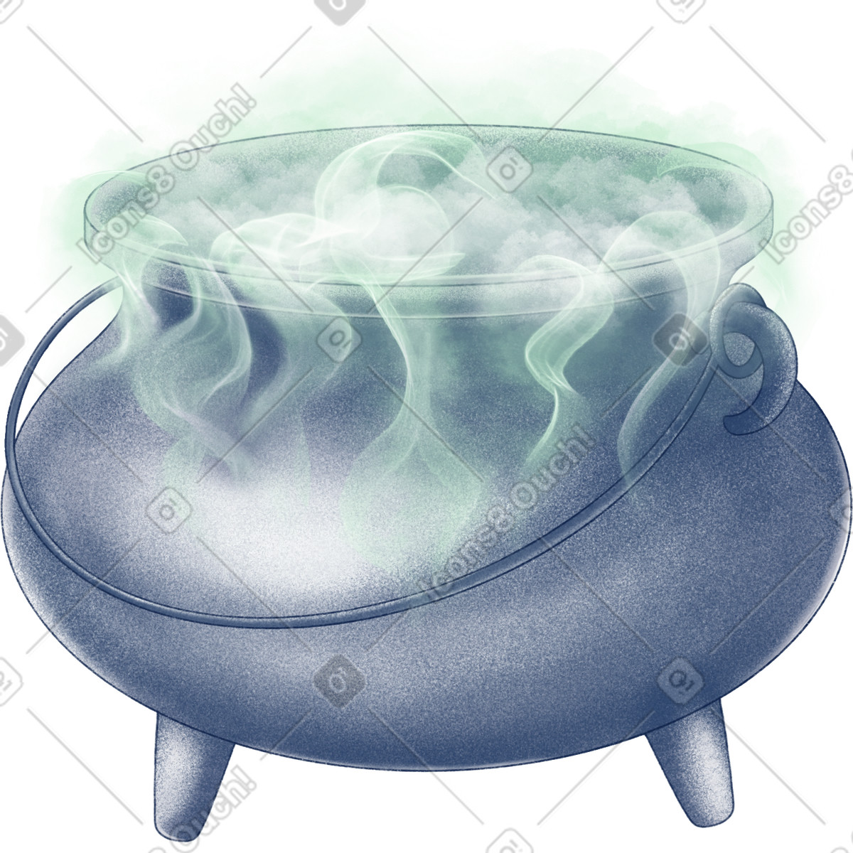 Ilustración Cauldron with potion en estilo Haze a descargar en PNG y SVG