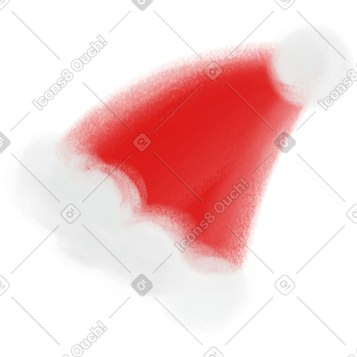 Santas hat-Illustration im Mushy-Stil als Download in PNG, SVG