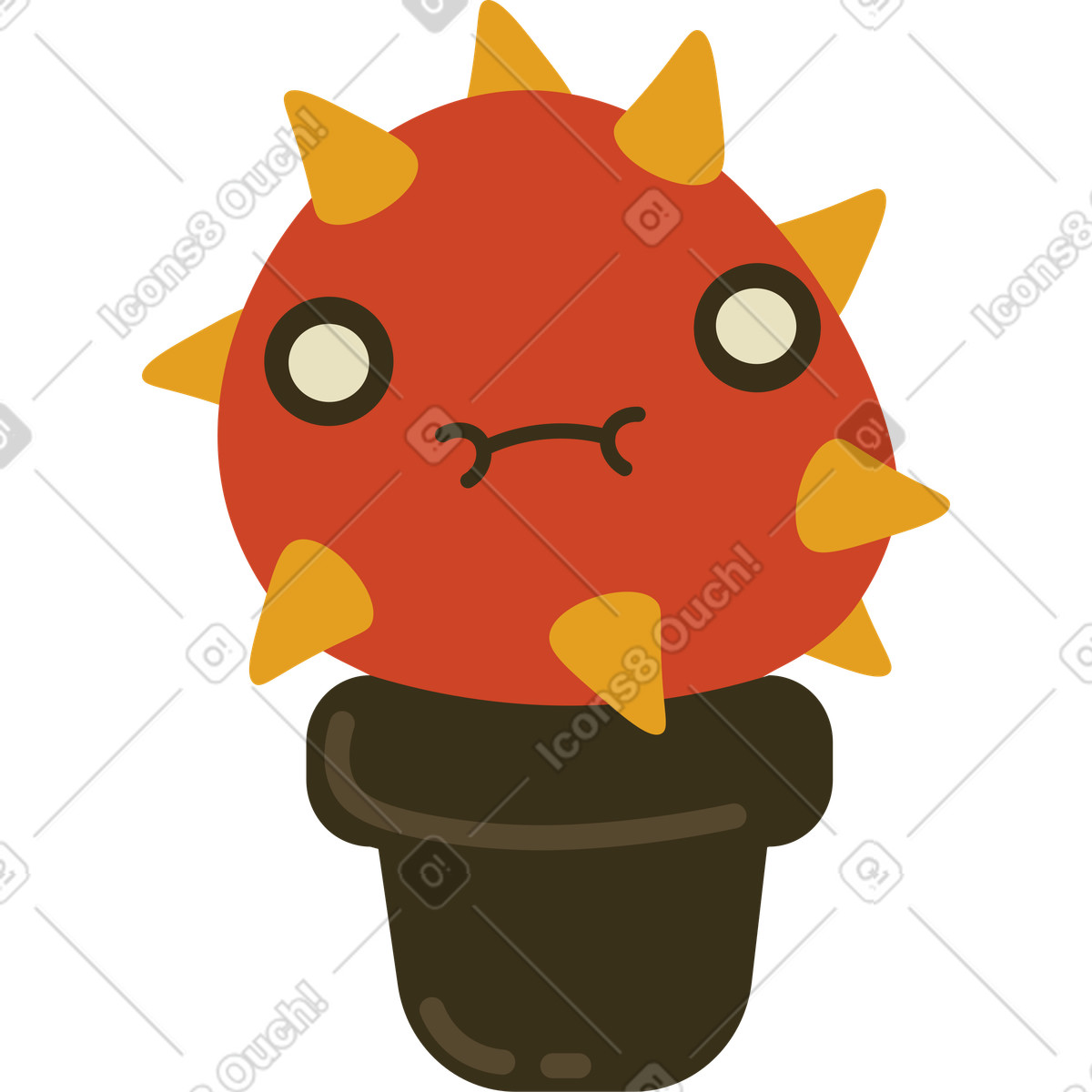 下载 Arabica 风格的 仙人掌 插画，支持 PNG、SVG 格式