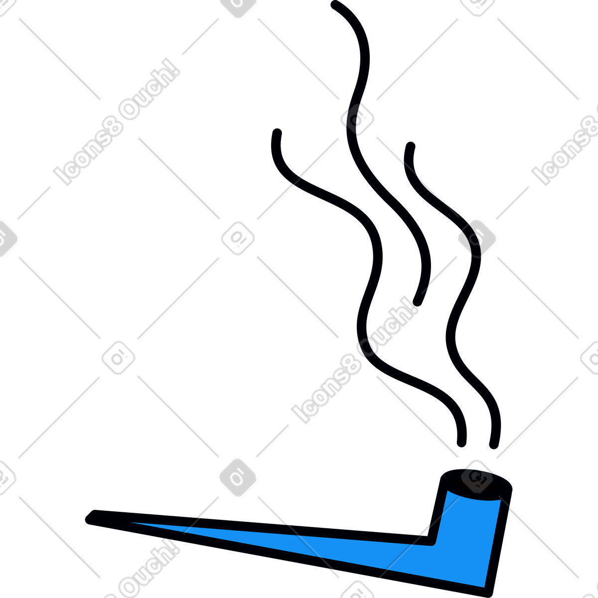 Illustration Pipe à tabac dans le style Droll télécharger aux formats PNG, SVG