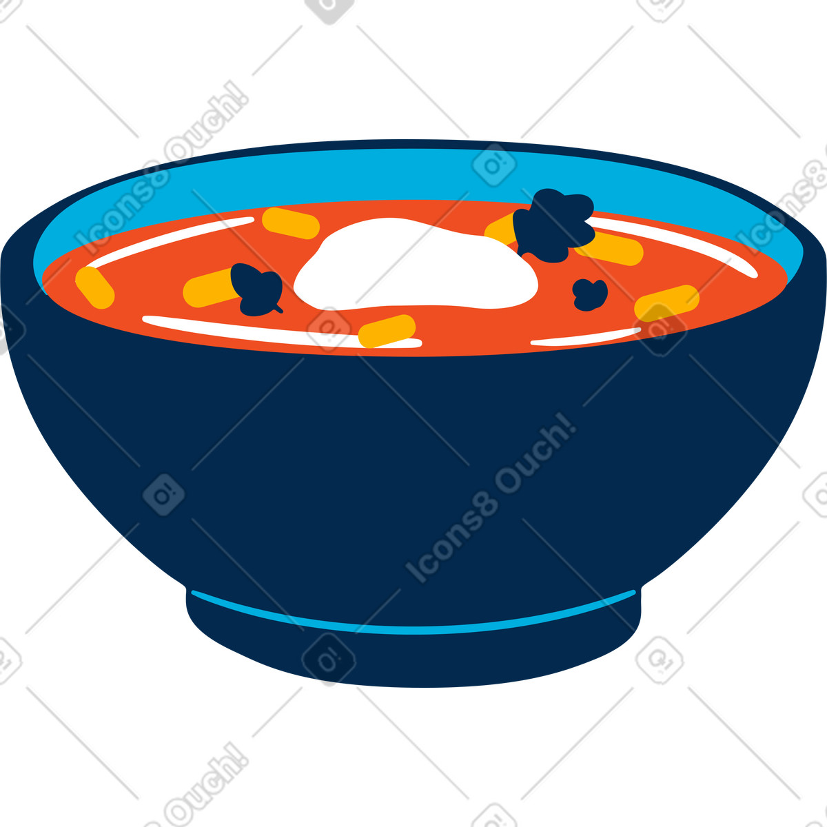 Illustration Soupe dans le style Flame à télécharger aux formats PNG, SVG