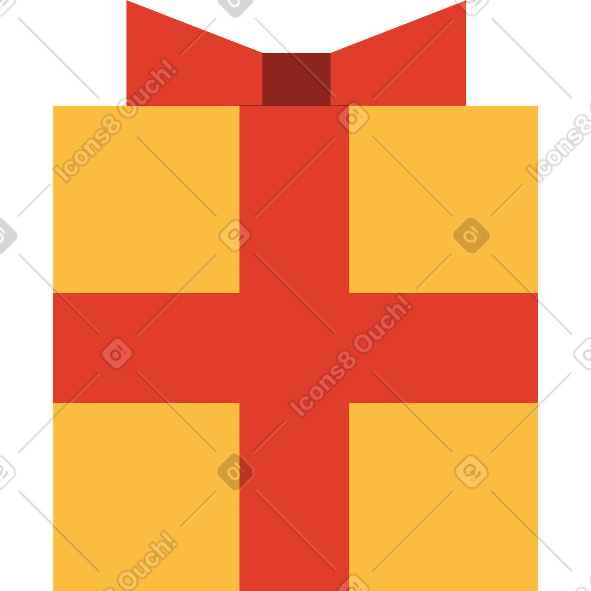 Regalo illustrazione in stile Burgundy scarica in PNG, SVG