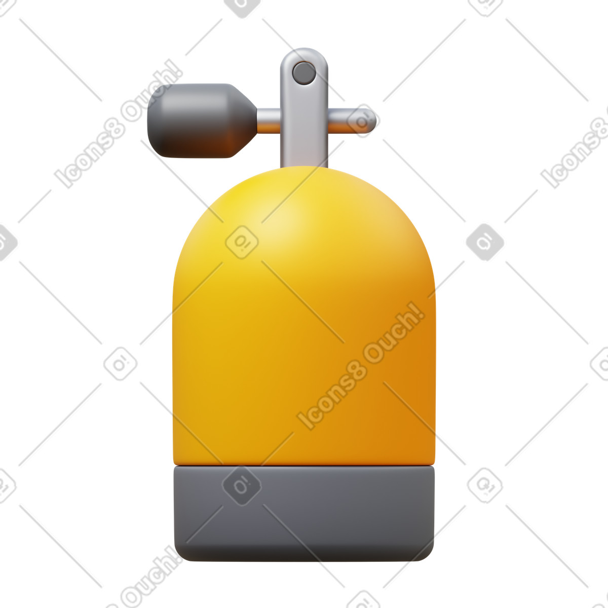 3D Fluency スタイルの Scuba tank のイラストをPNG、SVG形式でダウンロード