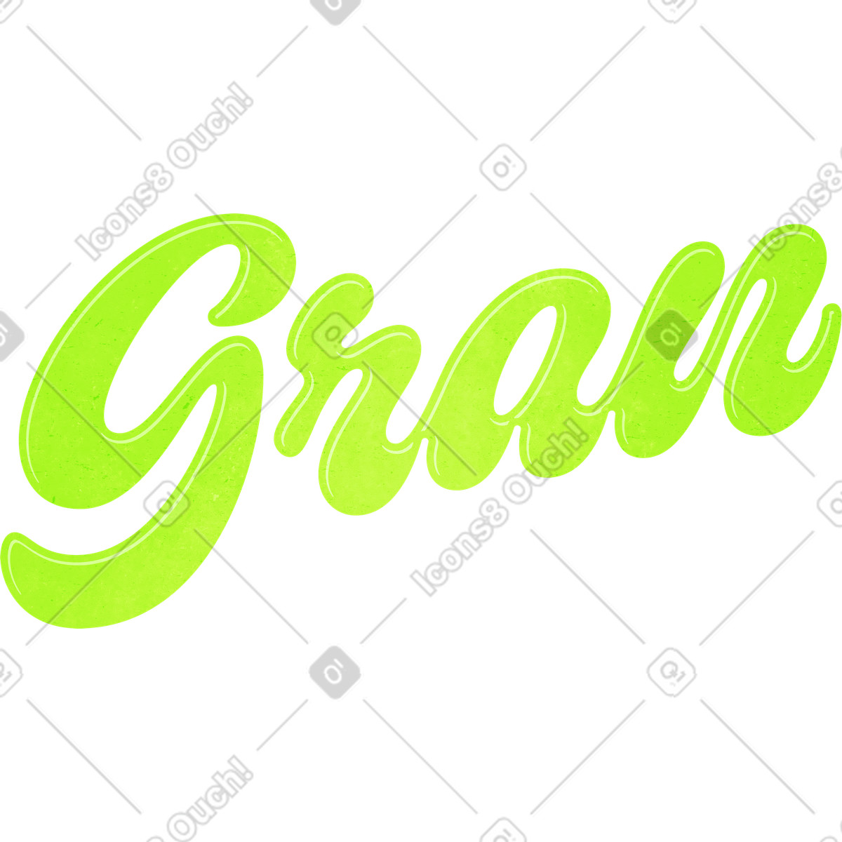 Lettering gran text illustration in style download in PNG, SVG