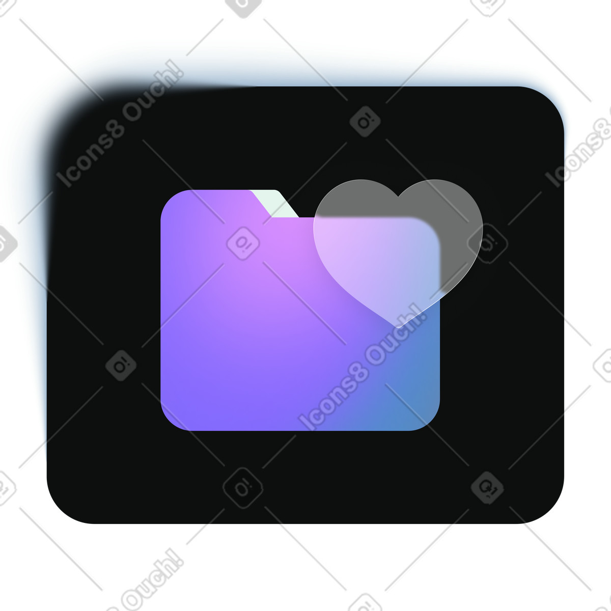 Favorite files folder, Saved documents storage, File collection interface illustration in Void style download in PNG, SVG