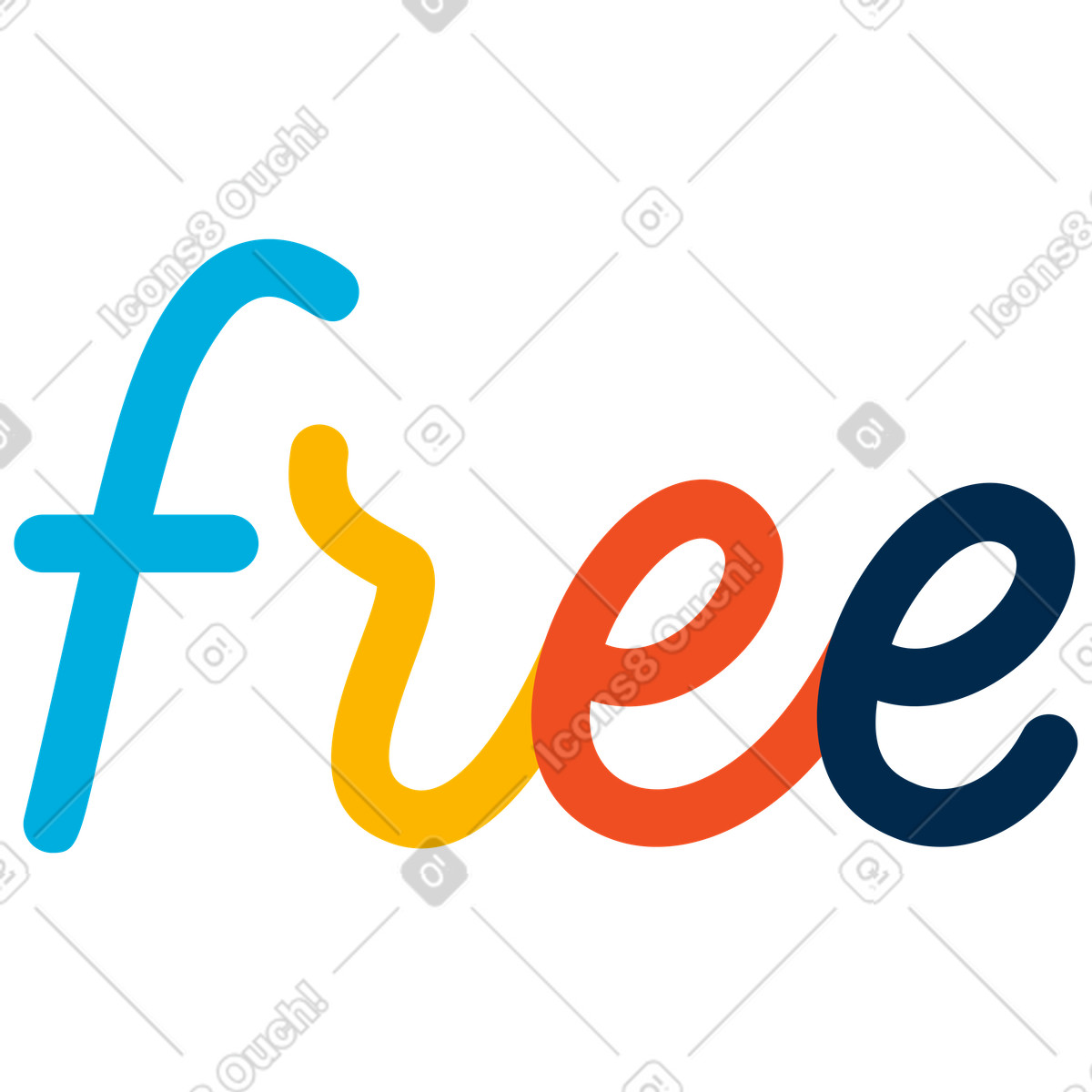 Lettering free illustrazione in stile Flame scarica in PNG, SVG