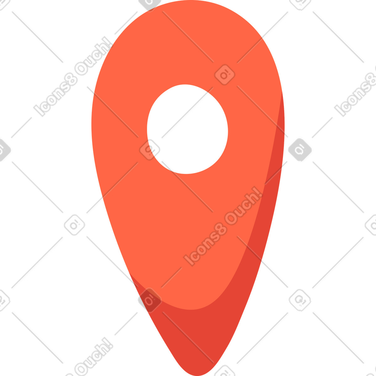 Ilustración Icono de etiqueta geográfica en estilo Social a descargar en PNG y SVG