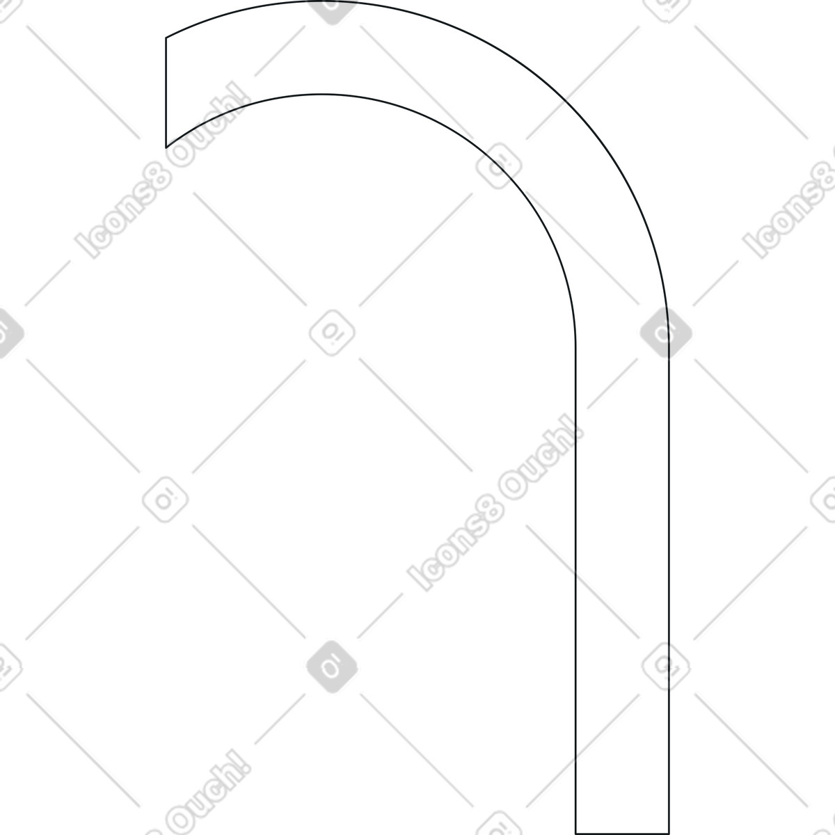 Ilustración Parte del arco en estilo Midnight a descargar en PNG y SVG