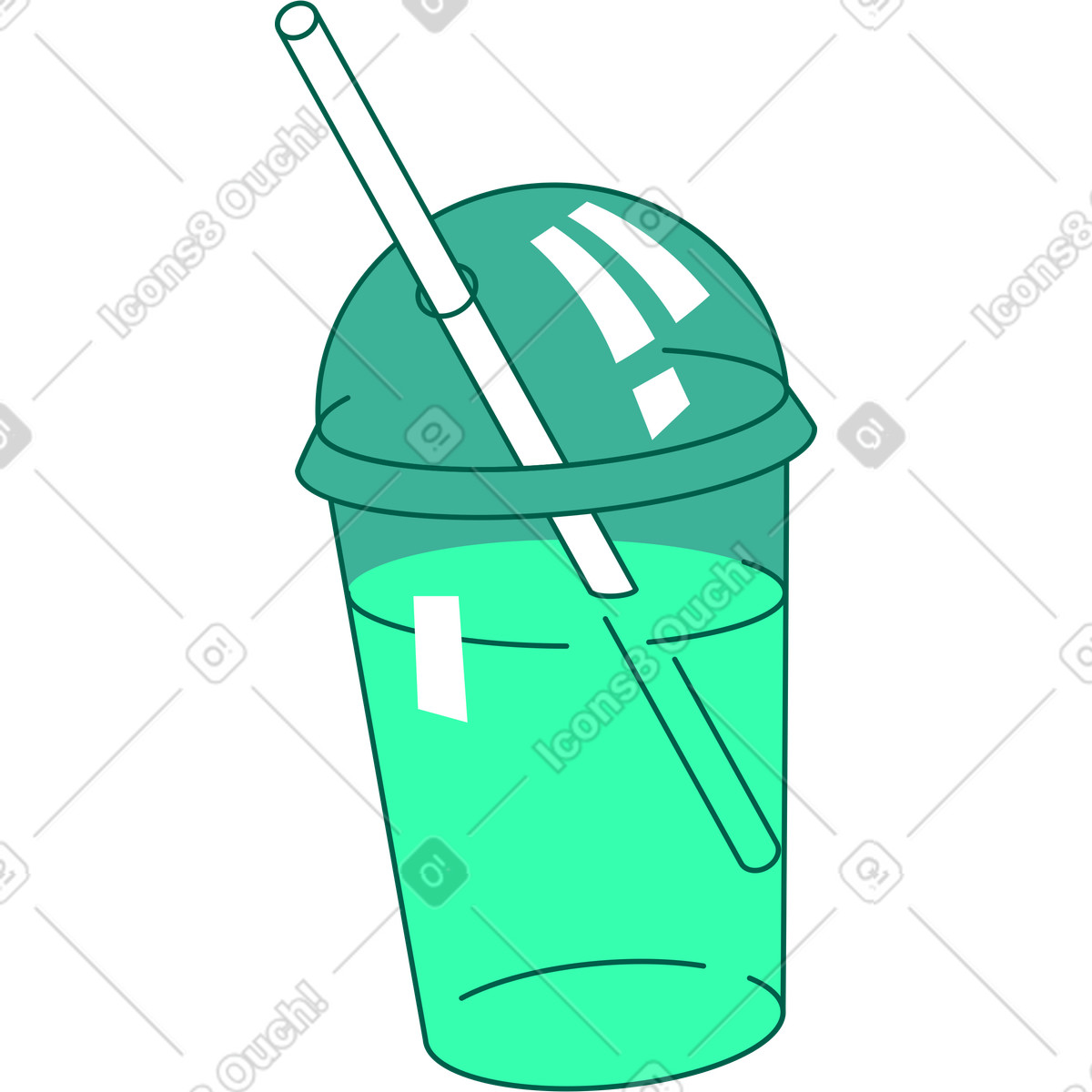 Ilustración Batido en estilo Storyline a descargar en PNG y SVG