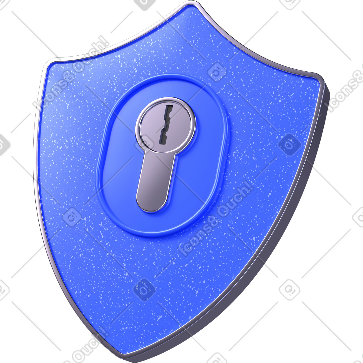 Illustration Bouclier de sécurité des données, icône protection la vie privée, badge d'accès sécurisé dans le style 3D Boost à télécharger aux formats PNG, SVG