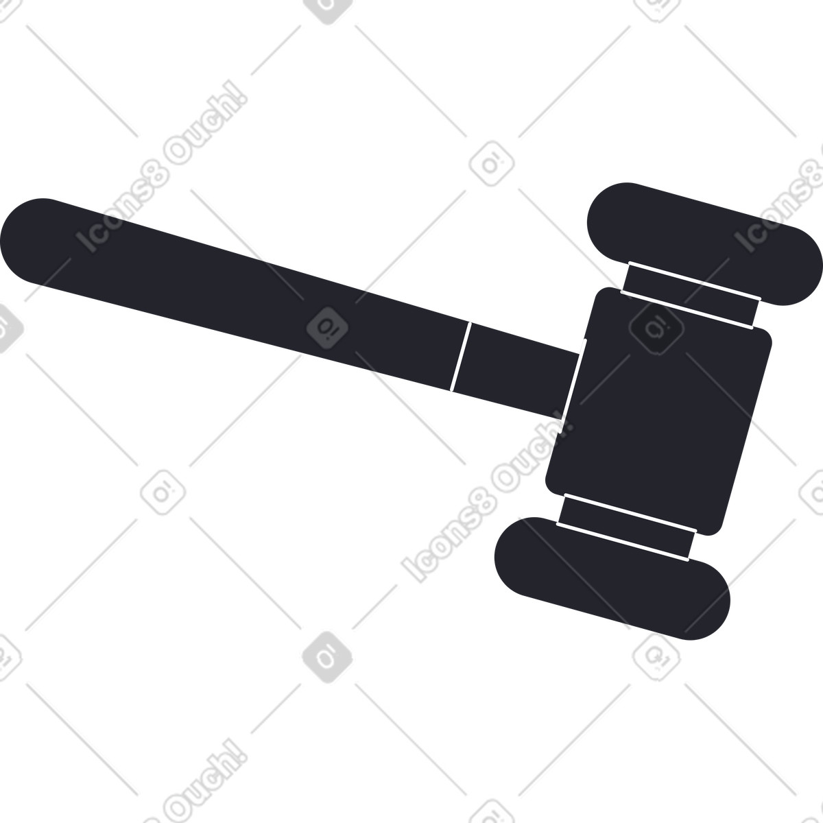 Riesiger hammer-Illustration im Grapy-Stil als Download in PNG, SVG